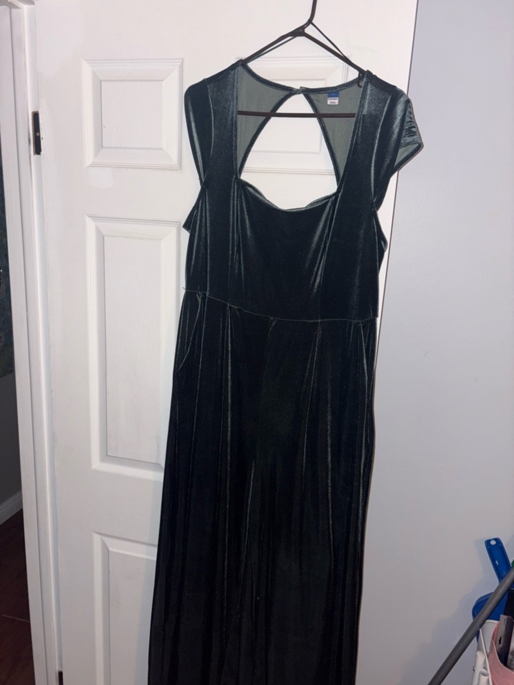 Old Navy Black Velvet Cutout Jumpsuit